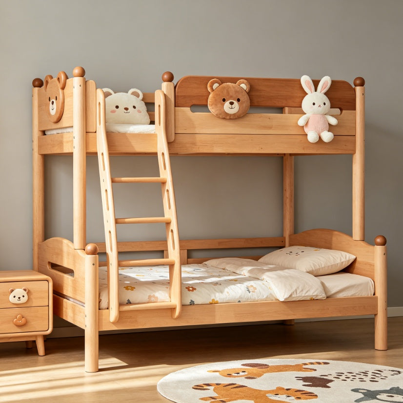 solid wood kids bunk bed